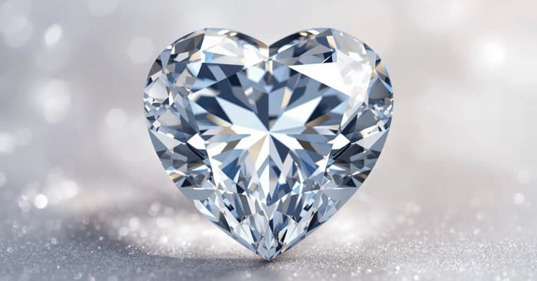 Heart cut diamond